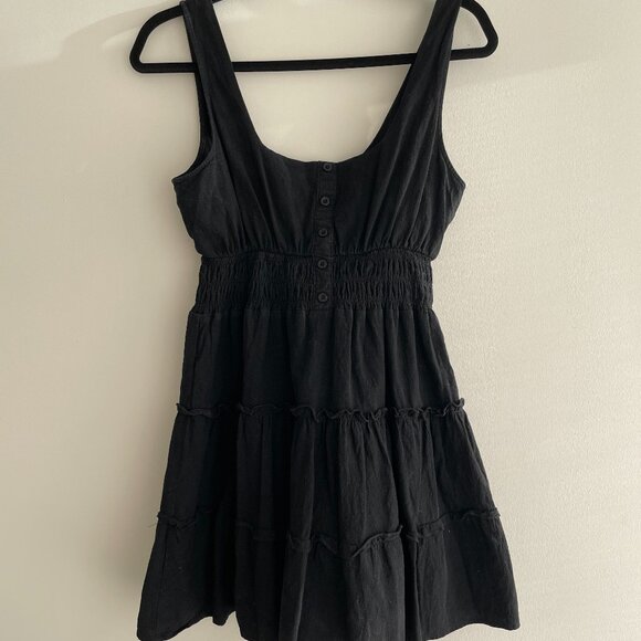 UO Heather Tiered Ruffle Mini Dress - Picture 5 of 6